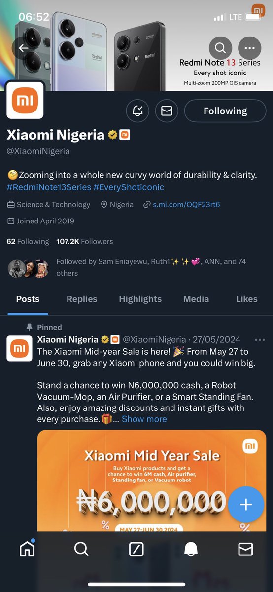 Dickistorm's tweet photo. @XiaomiNigeria @pato_vibez
@Aduurah 
@ElsieDiki  
@Salma_Nurad 
@AkposMarvel 

#XiaomiMidYearSale
#Seckill 
#RetweetAndWin https://t.co/XPy6RqLWWc