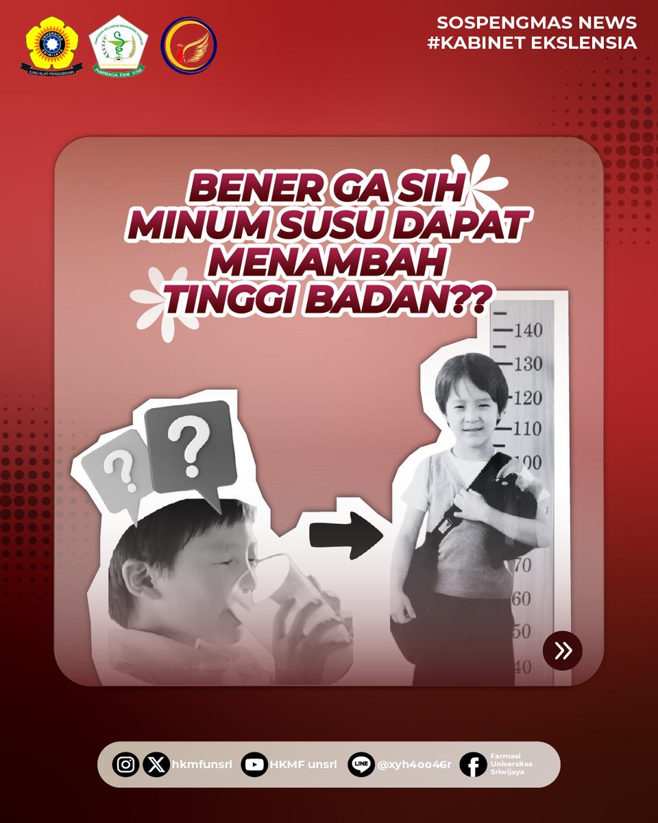 HKMFunsri's tweet photo. [BENER GA SIH MINUM SUSU DAPAT MENAMBAH TINGGI BADAN?]

HKMFers, siapa nih yang rajin minum susu biar tinggi? Pernah denger kan, katanya kalo minum susu bikin tubuh kita semakin tinggi? Wih pasti semua orang minum susu terus nih biar tinggi https://t.co/lk4WM2kQAo