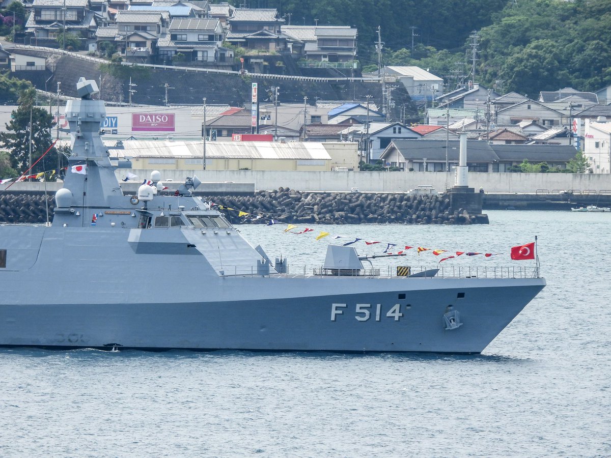 sangsyoku_dango's tweet photo. 日土国交樹立100周年
トルコ海軍アダ級コルベット「クナルアダ」

#TCGKınalıada
#F514 
#クナルアダ
#串本 https://t.co/eICoUrvHdZ