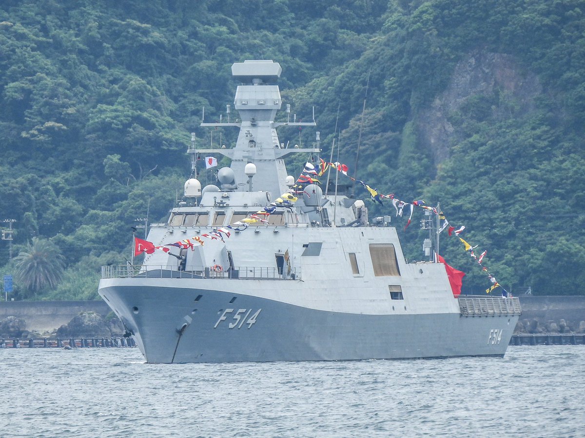 sangsyoku_dango's tweet photo. 日土国交樹立100周年
トルコ海軍アダ級コルベット「クナルアダ」

#TCGKınalıada
#F514 
#クナルアダ
#串本 https://t.co/eICoUrvHdZ