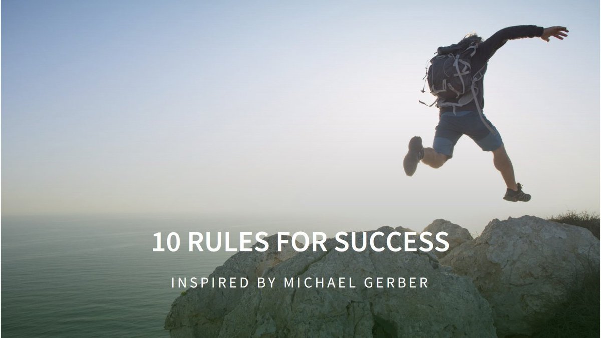 Navigating entrepreneurship can be challenging, but Michael Gerber's 10 Rules for Success offer a clear roadmap. A must-read, these principles guide you to stand out, foster a growth mindset, act immediately, and build efficient systems for sustained success.