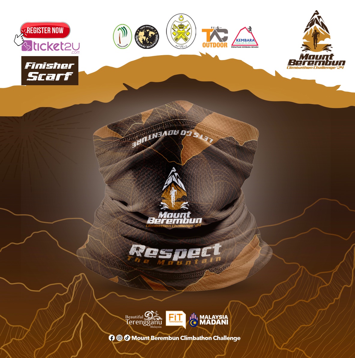 FitTerengganu's tweet photo. Nak santai, nak healing, nak lari berdesup! Semua boleh! Jom Register Mount Berembun Climbathon Challenge 2024! 

14 September 2024 (Sabtu) Flag Off 7.30 Pagi | Taman Eko-Rimba Chemerong, Dungun 

Klik &amp; Register cepat boh! 📷 https://t.co/Ckze4UIv0V?

#RespectTheMountain https://t.co/Ywmf3czA3O