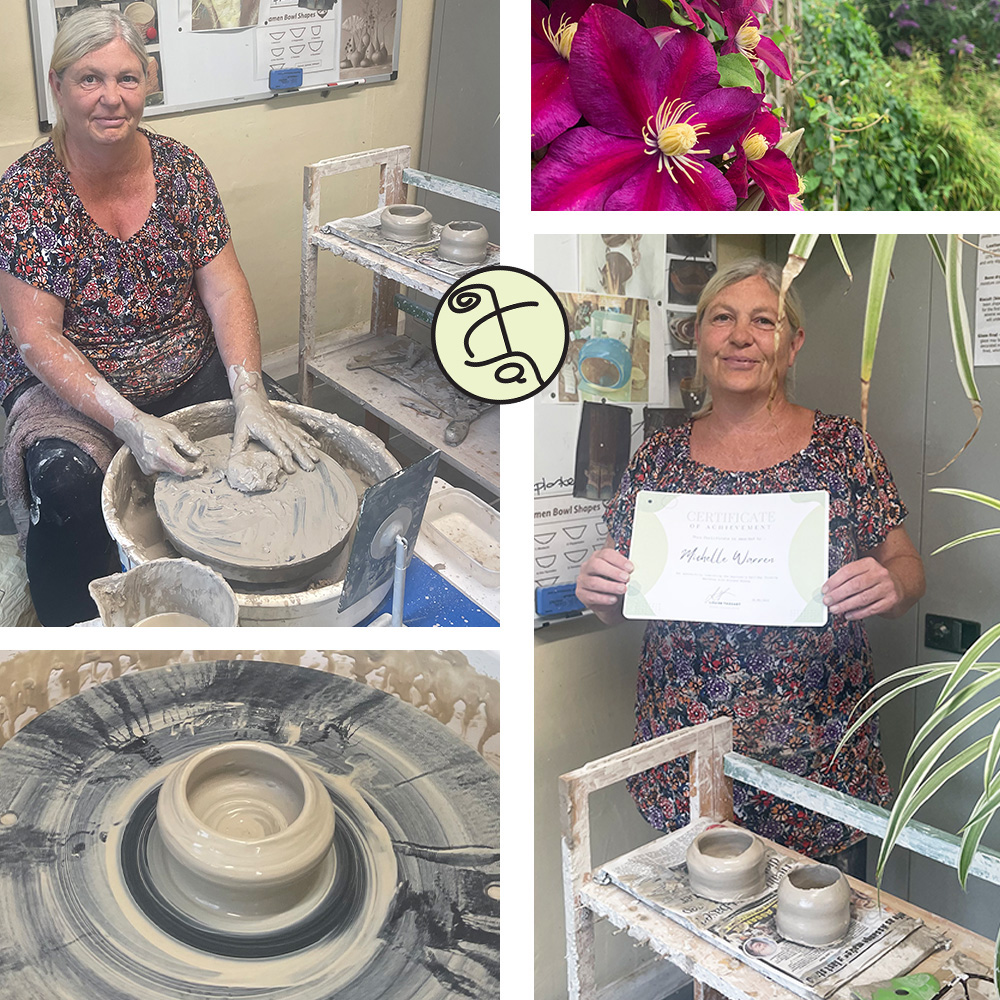blended_monkey's tweet image. Lovely having Michelle in the @blended_monkey pottery studio for a half-day throwing experience 😀

Michelle took to the wheel well and was soon centering and creating 😃

Michelle's review and others blendedmonkey.co.uk/reviews2024

#learnthrowing #learntothrow #potterswheel #pottery