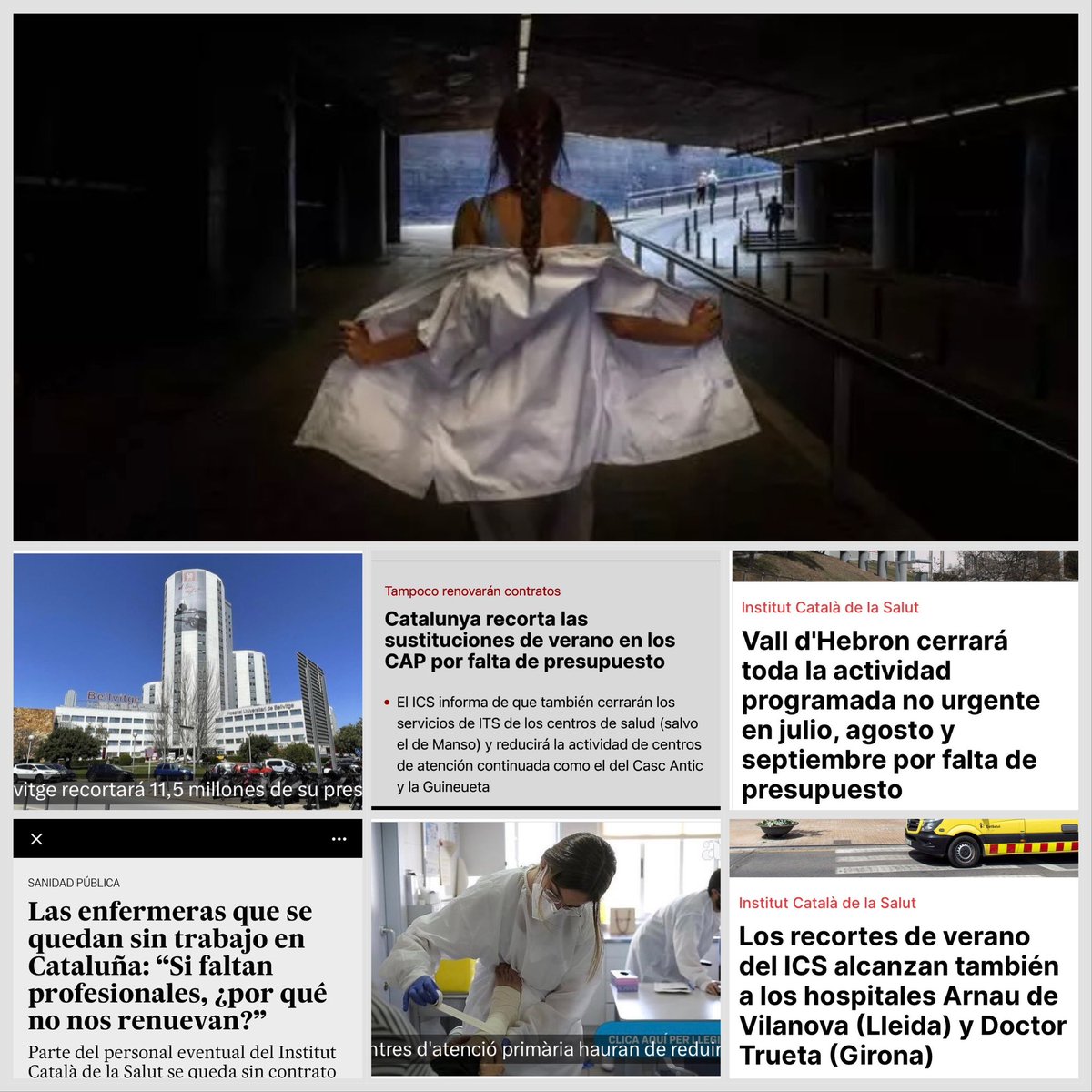 SalvemCAPSgr's tweet photo. Encara no sou conscients de la magnitud de la tragèdia?

La #SanitatPública s'enfonsa.

Defensem-la junts usuaris i treballadors.

#EnsHiPossem? https://t.co/1lJbhYLtp4
