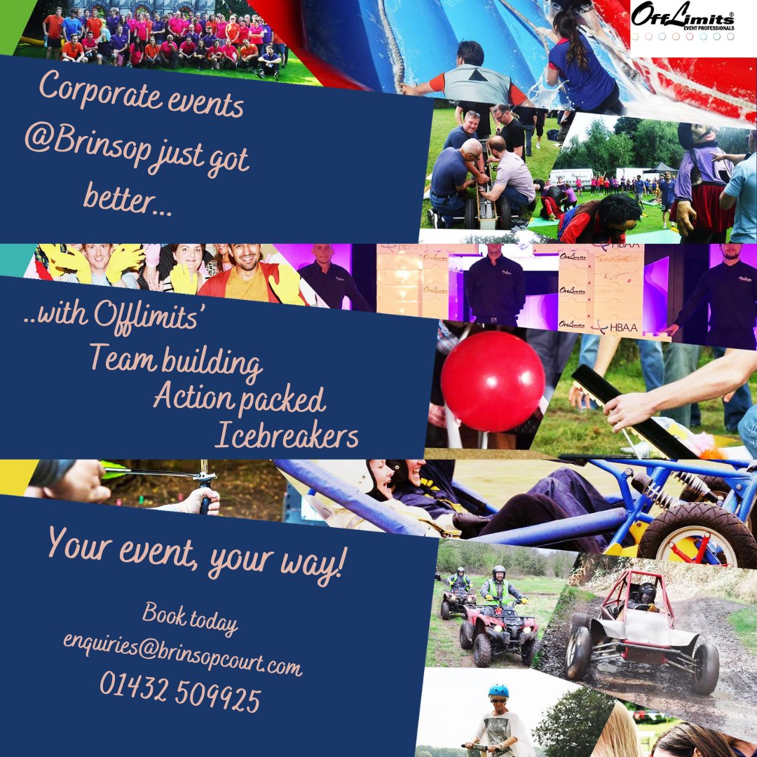 Looking for a fabulous venue for your next corporate event?
Call today to discuss your requirements. Accommodation and catering available. 01432 509925

@offlimitseventprofessionals

#events #teambuilding #eventplanning #corporateevents #corporate  #herefordshirecountrylife