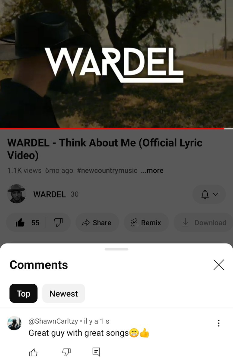<a href="/dcommunity_main/">dCommunity</a> <a href="/wardelofficial/">WARDEL</a> <a href="/CountryMusic/">CMA Country Music</a> Great guy with great songs 🤠