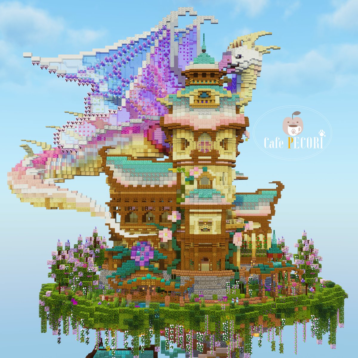 ビアンヴニュ

優しい花の民が暮らす家と
蝶のような羽を持つドラゴン

#ちゃぼ鯖 #minecraft #Minecraftbuilds