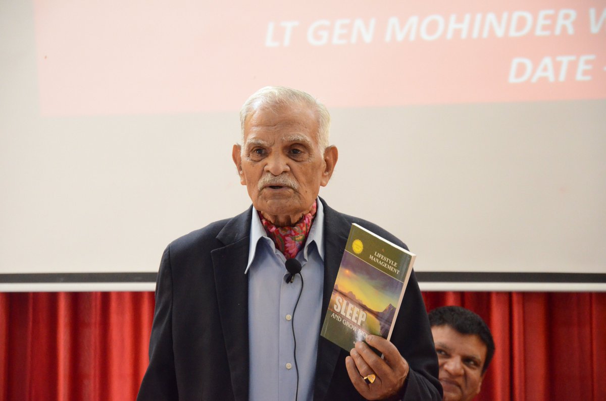 genbcjoshi_aps's tweet image. #recentevents
LECTURE ON HEALTH AND WELLNESS
Lt Gen Mohinder Walia, PVSM, AVSM, SM (Retd), delivered a captivating lecture on Health &amp;amp; Wellness.
He provided practical tips on incorporating regular exercise, healthy eating habits, and mindfulness practices for overall well-being.