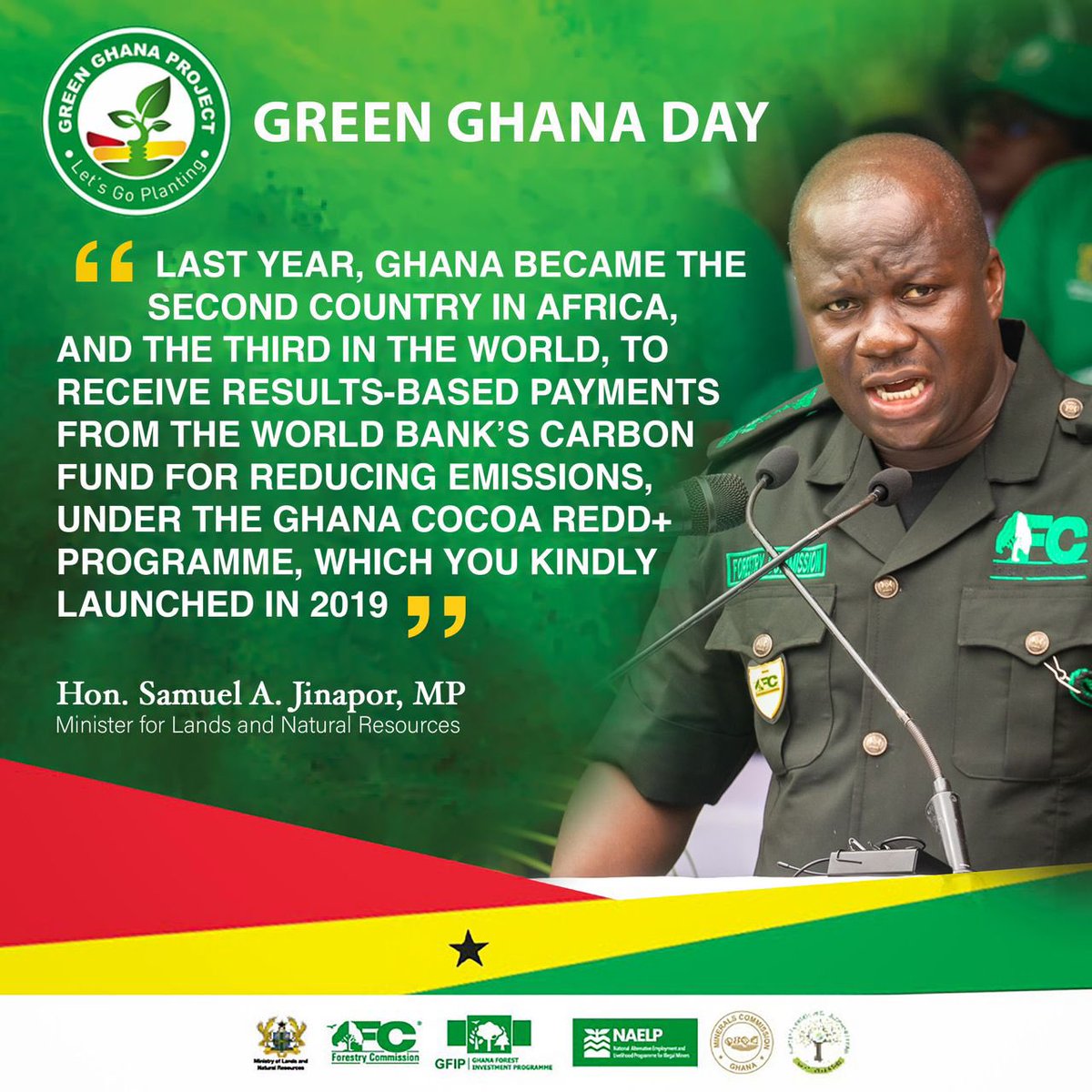 EmmaBoadu09's tweet photo. The 2024 edition of Green Ghana Day!
#GreenGhanaDay
#LetsGoPlanting
@mlnrgovgh
@SamuelAJinapor https://t.co/ggAtxRhzs6