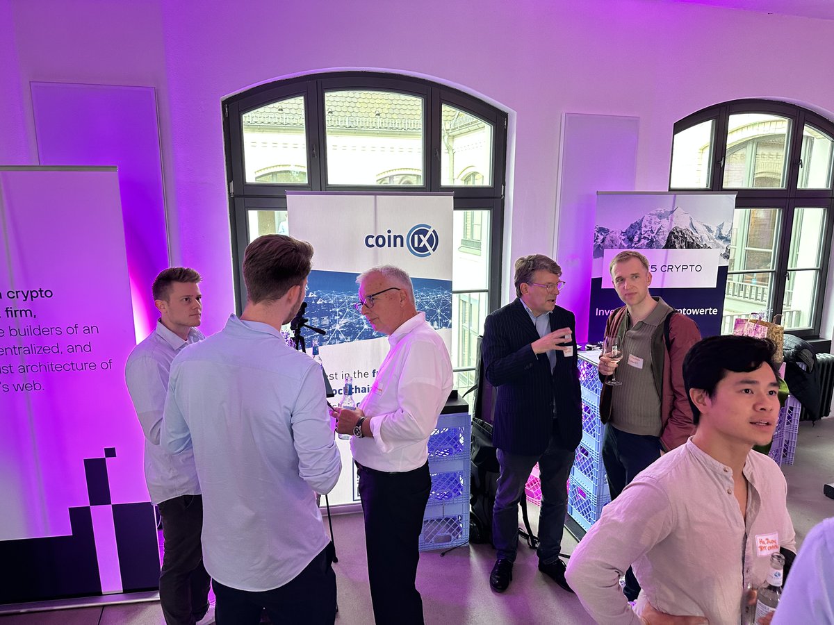 coin_ix's tweet photo. On Wednesday, #SuperCrypto event was organized by @w3_fund as one of the side events of @SuperReturn. 15 #Web3 #Funds got together at #W3Hub to pitch their strategy and @coin_ix was one of them. @SchildtMoritz talked about #coinIX and introduced #COINVEST SCI1. https://t.co/pByexzokvw
