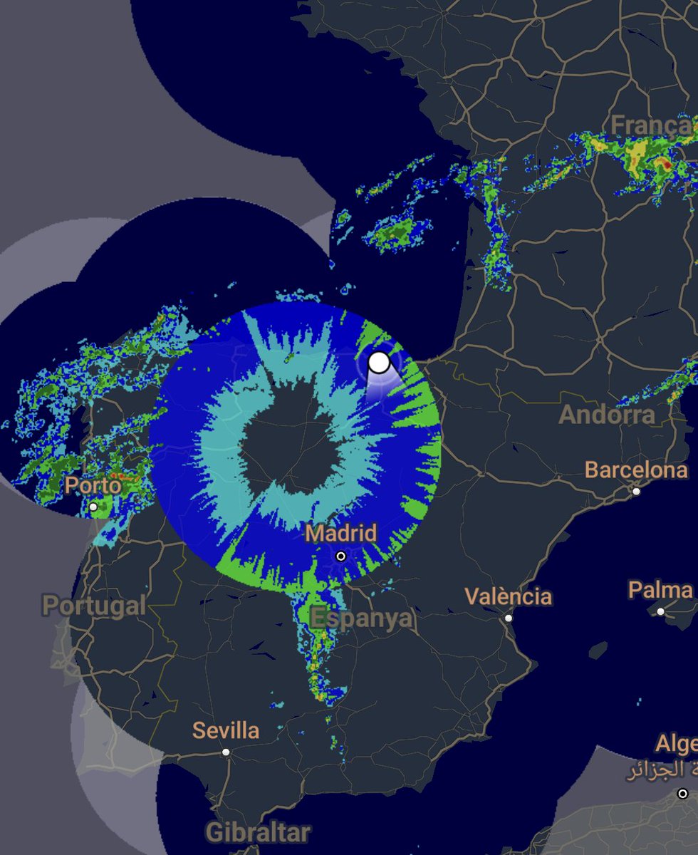 lewisA320's tweet photo. Un forat del cul està precipitant en territori peninsular. #dana https://t.co/QffQmhzrxs