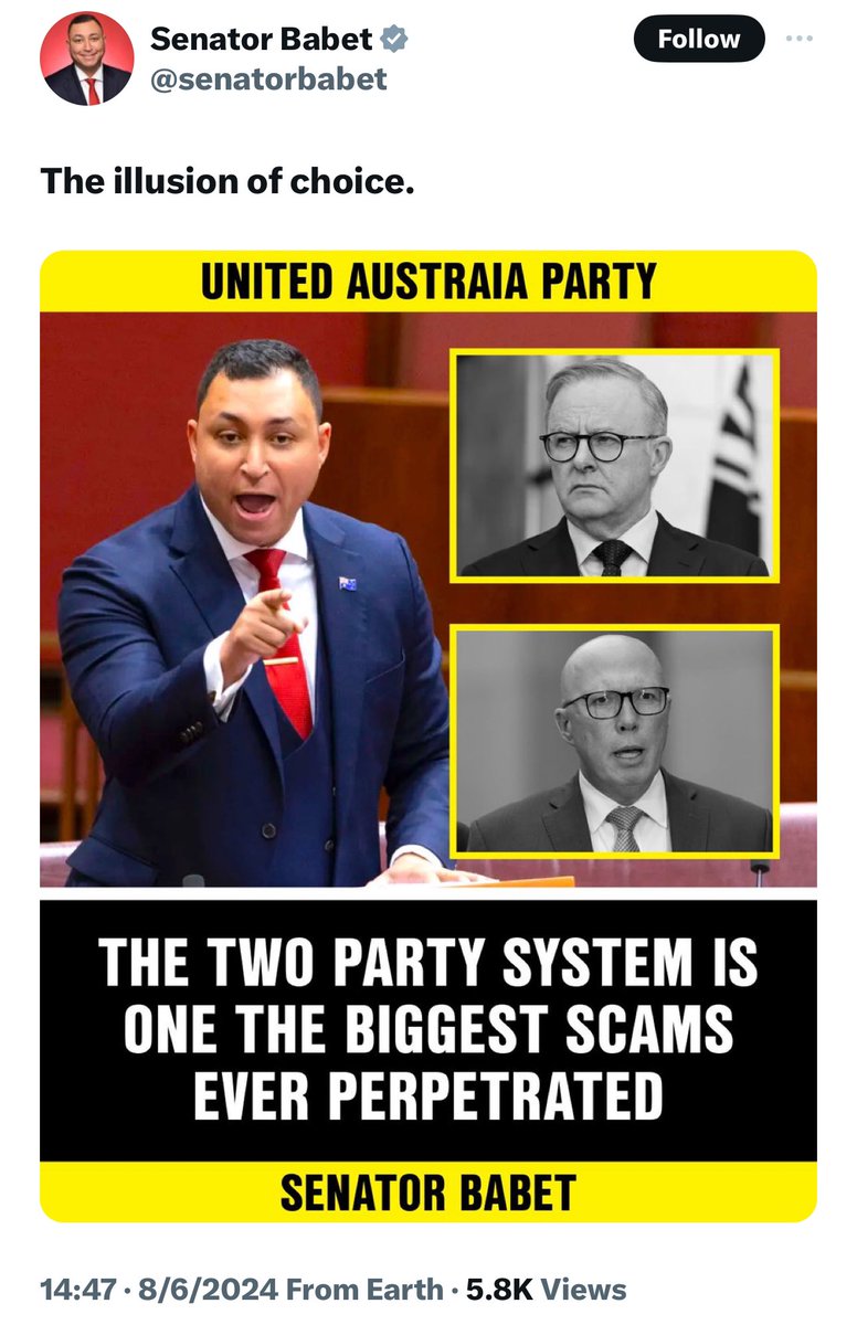 urko_fer's tweet photo. @senatorbabet The illusion of competence in written expression… 
How can you make Australia great again when you can’t spell Australia? 🥴 https://t.co/B0SVyNaNJY