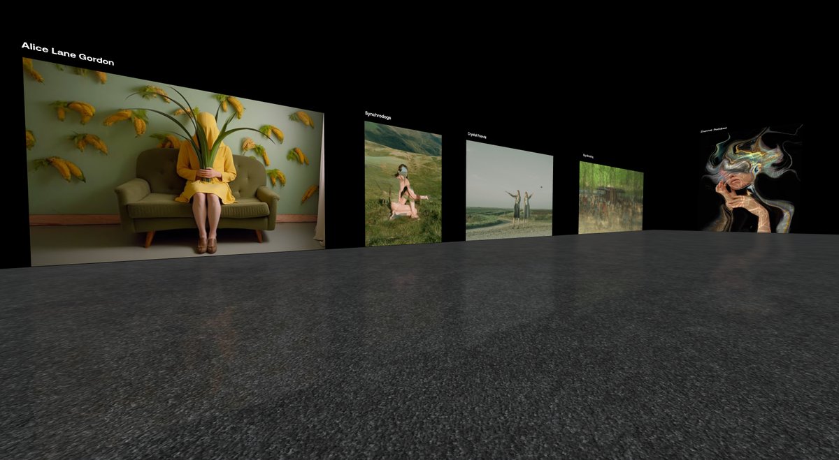 sider_alia's tweet photo. More shots from the exhibition "Wind is Blowing" that I curated on The Line:
@AliceLaneGordon @synchrodogs @ChrystalFriends @edgestretching_ @__scerbo__ @agnesededonato @diego_mac_arena @FARRAHXYZ @ColourAddict @zhannetpodobed 

visit the exhibition on oncyber 👇 https://t.co/TBNv5uZAvf