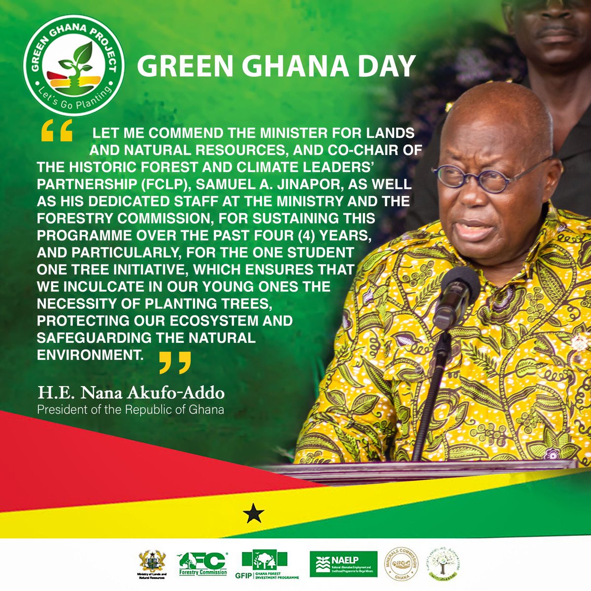 Iam_Frimpong's tweet photo. Excerpts from speeches at the 2024 Green Ghana Day
#LetsGoPlanting https://t.co/ptxczzLNwa