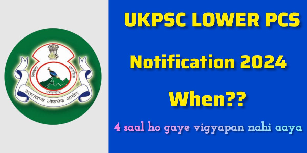 kk202498's tweet photo. @DIPR_UK Sir please release lower pcs notification 2024 
@OfficeofDhami @pushkardhami @ukcmo https://t.co/UdPsqsdFNP