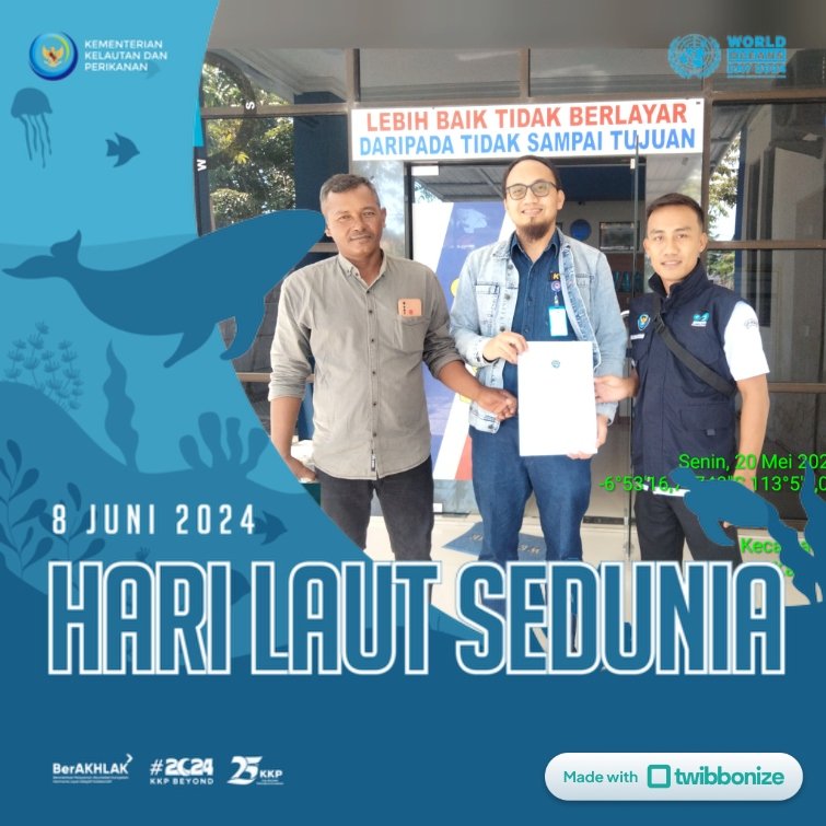 FikiEfendi20's tweet photo. Selamat Hari Laut Sedunia 🌊#JagaLautJagaMasaDepan #HariLautSedunia dan #KKPGOID https://t.co/aTdlMg7VwZ