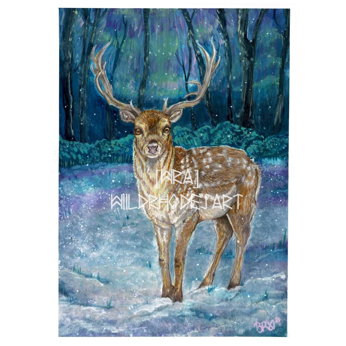 I'm loving the wintery aurora vibes of my latest piece!🦌✨❄️
I don't remember what summer is... 🌦
.
.
#art #artist #deer #fallowdeer #aurora #painting