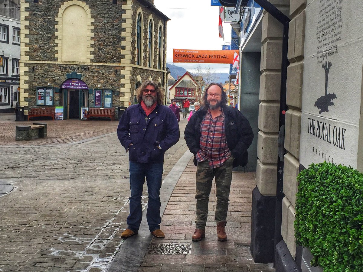Happy #daveday  an old picture from when hairy bikers were doing some filming near the shop