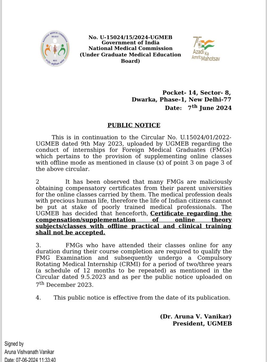 Dr Ashwini Dalmiya (@dalmiyadr) on Twitter photo NMC cannot make arbitrary rules of three years internship for FMGs. Ten years for a graduate Degree !!! <a href="/official_afa_/">ALL FMGs ASSOCIATION(AFA)</a> <a href="/FordaIndia/">FORDA INDIA</a> <a href="/Indian__doctor/">Indian Doctor🇮🇳</a> <a href="/dentodontics/">All India Students Dental Association/DENTODONTICS</a> <a href="/NMC_IND/">National Medical Commission</a> NMC cannot make arbitrary rules of three years internship for FMGs. Ten years for a graduate Degree !!! <a href="/official_afa_/">ALL FMGs ASSOCIATION(AFA)</a> <a href="/FordaIndia/">FORDA INDIA</a> <a href="/Indian__doctor/">Indian Doctor🇮🇳</a> <a href="/dentodontics/">All India Students Dental Association/DENTODONTICS</a> <a href="/NMC_IND/">National Medical Commission</a>