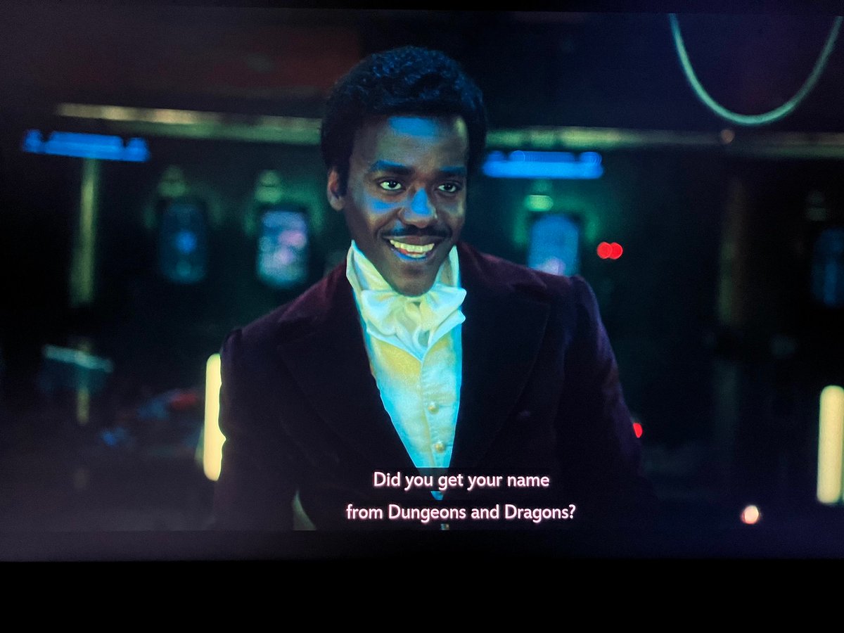 MaiHwa_'s tweet photo. #DoctorWhoSpoilers Rogue

I imagine when the Doctor eventually finds Rogue again, he’ll be DMing a D&amp;D campaign for the Chuldur.

They love roleplaying, and he’s going to be stuck with them for a while; maybe he’ll find a way to channel that energy into a more positive direction. https://t.co/Db95IdTtFi