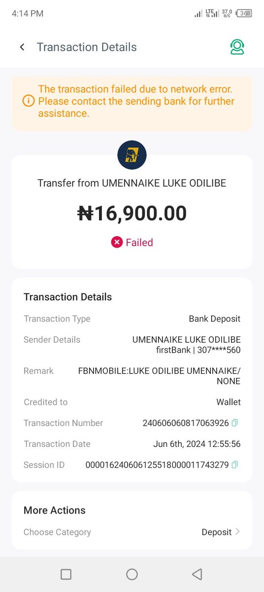 LucasdonRed's tweet photo. @FBN_help I made two transfers from first Bank to opay of #16900 and #17000 respectively both were unsuccessful but I was debited and yet to receive my funds. My account number 3070054560 Luke Umennaike Odilibe https://t.co/oqCtz7TAlj