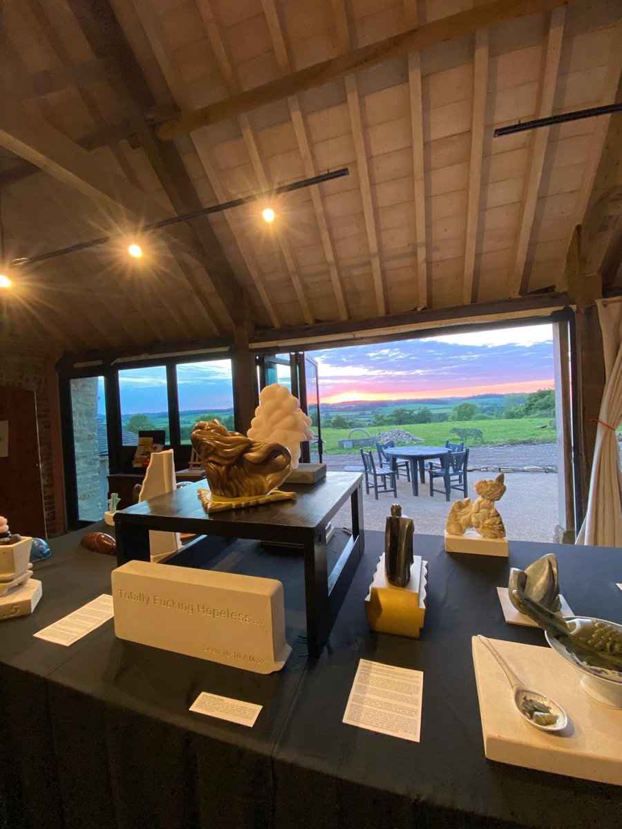 It’s the last two days of Dorset Art Weeks. We are open at Venue 11, DT95JG from 10.30-5.30pm today June 8th and tomorrow, come and visit. #art #sculpting #dorset