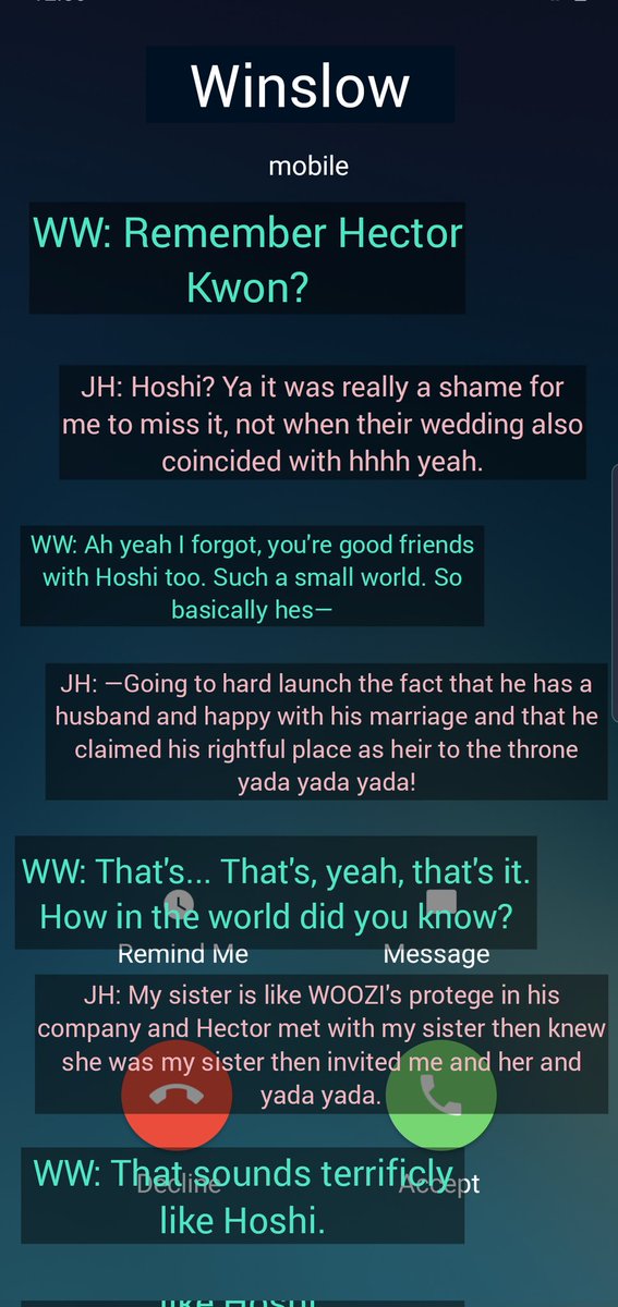 34
運転中は電話しないで!というか、運転中にタイピングするのやめてください!でも、ジョンハンはもうパーティーに招待されてるんですよ!この後どうなるんでしょう?