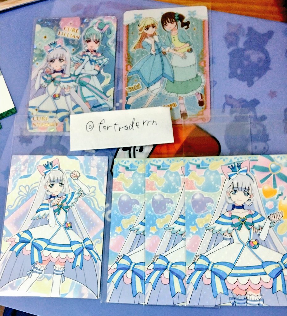 fortraderrn's tweet photo. @mikan0210_ 🎼こんにちは、はじめまして。検索より失礼します。こちらの物⇆HRキュアウィング(枚数お任せします)での交換は可能でしょうか？
ご検討の程よろしくお願いします。キュアウィング https://t.co/HCb9qOi9wf
