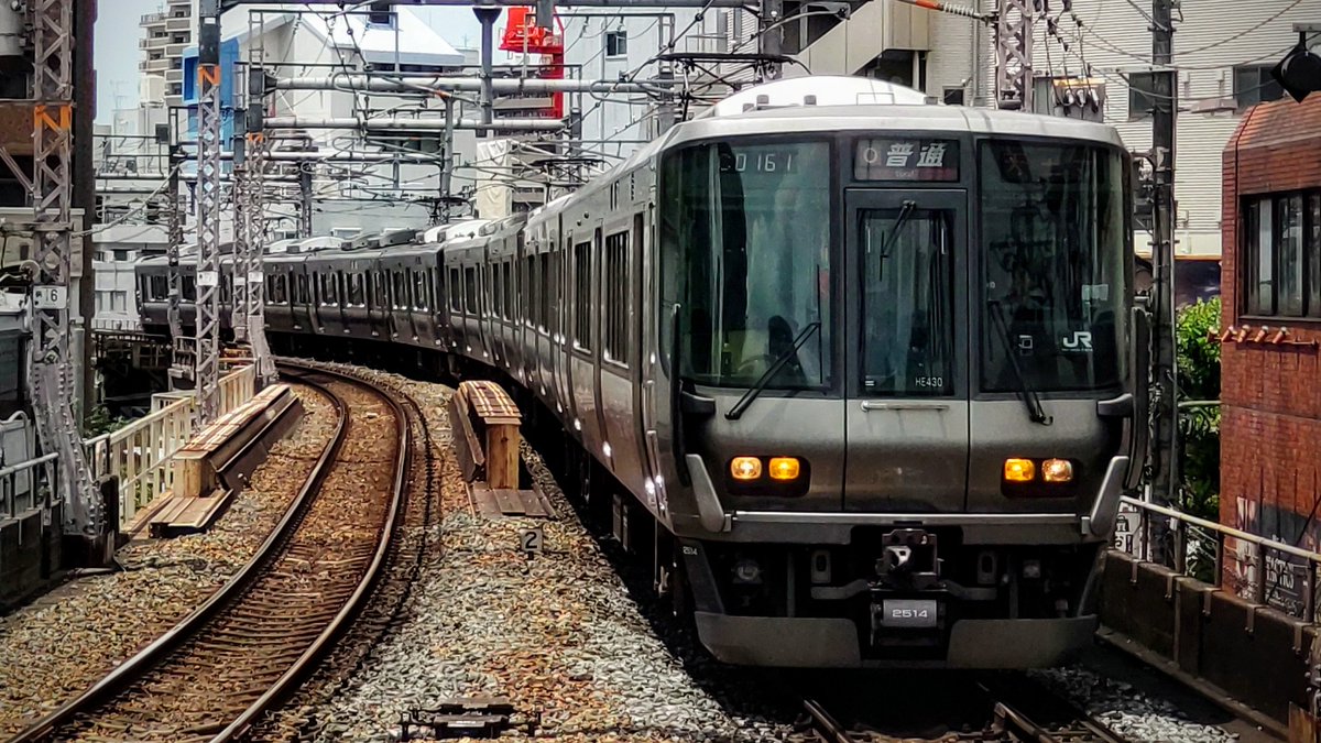 2024/6/8(土) 4142M 普通天王寺行き 223系HE430＋225系HF416 天満にて