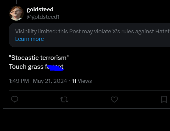 BoomShootLs's tweet photo. Goldsteed, The Doom Modder and Youtuber who created the mod feauturing a characature of Marisa the Magician, called us the F slur in the replies of our tweet regarding Audom Moy. https://t.co/x31kAqfoEj