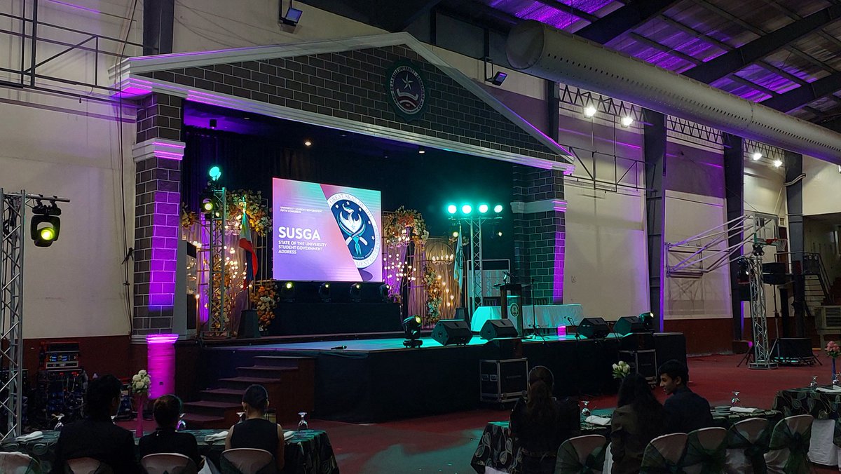 959GreenFM's tweet photo. HAPPENING LIVE: The 2nd State of the University Student Government Address (SUSGA) today, June 8, at the Ugnayang La Salle.

Follow this thread or the tag below for updates. | via @gwynetharisto

#GFM_SUSGA2024 https://t.co/DdxbTy813A