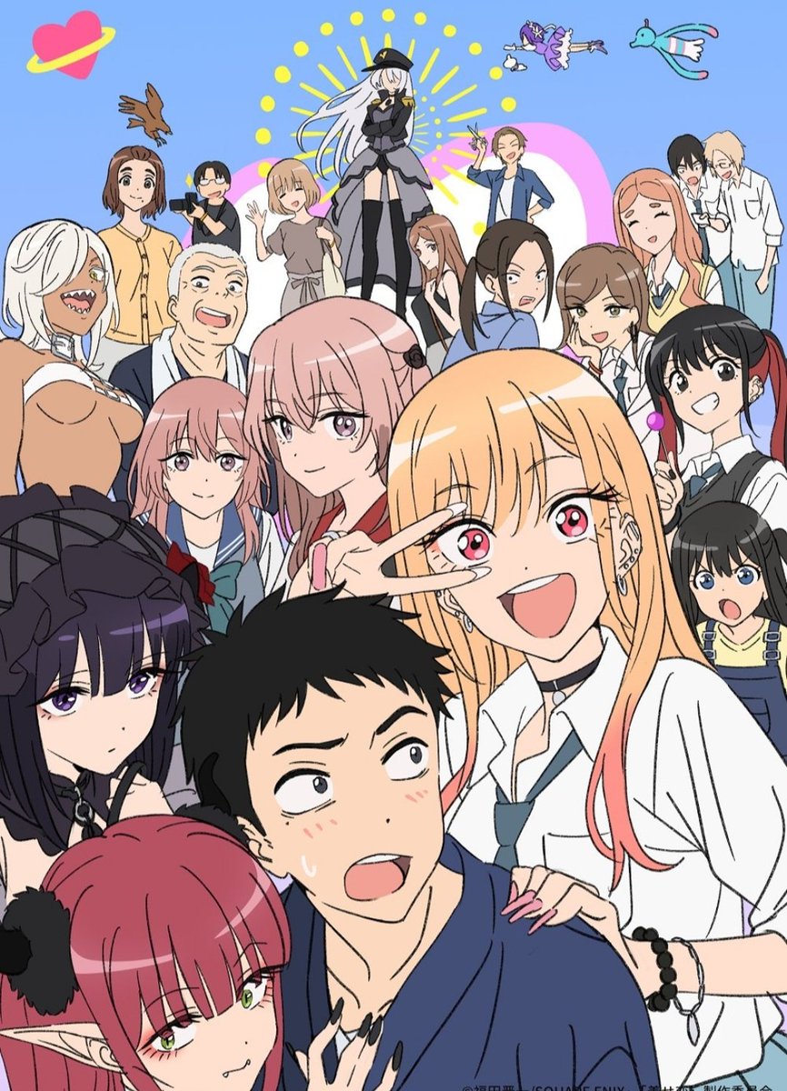 AdamDX4's tweet image. still some of my favorite official art, literally every char and a really pretty laid back version of the anime artstyle, no shading and pleasing crayon-like lineart, making it look neat and easy to view