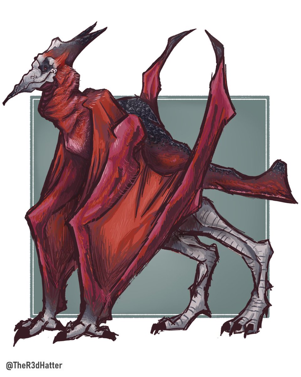 TheR3dHatter's tweet photo. #kaijune Day 7: Avian (Rodan) #godzilla #kaiju https://t.co/K11w4aJiDU