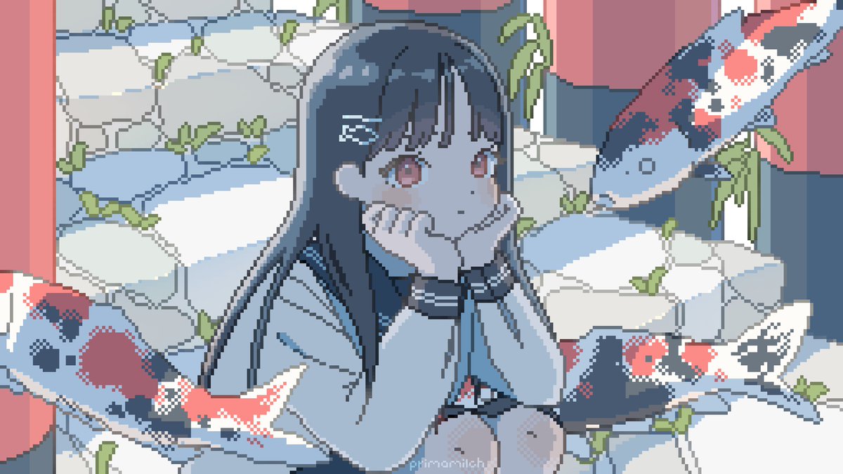 錦鯉

#ドット絵 #pixelart