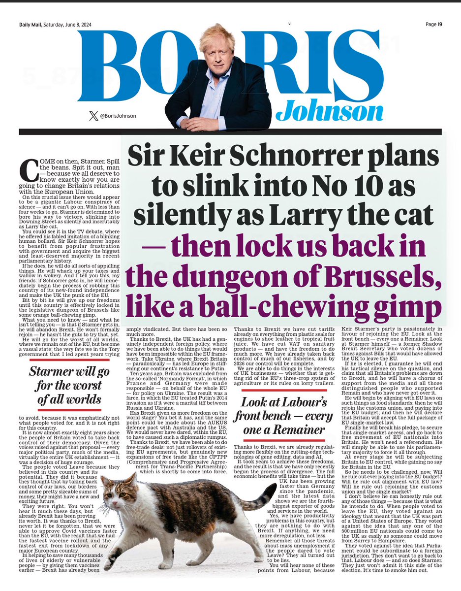Peston's tweet image. Boris Johnson today calls Starmer “Sir Keir Schnorrer” (see attached). “Schnorrer” is the Yiddish word for beggar and scrounger. It is pretty offensive. It was part of the lingua franca of my grandparents and of my childhood.  I find it unsettling to see Johnson appropriating it…