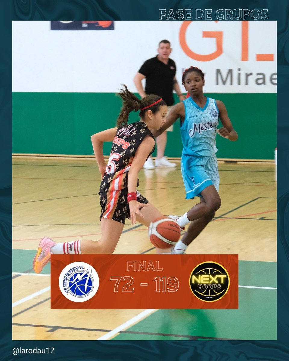 larodau12's tweet photo. 𝐅𝐈𝐍𝐀𝐋 𝐃𝐄𝐋 𝐏𝐀𝐑𝐓𝐈𝐃𝐎: 

@CBCMostoles 7️⃣2️⃣-1️⃣1️⃣9️⃣ Next Hoops

#LaRodaU12W #cumbredetalentos💫 https://t.co/0fWcltxhIE