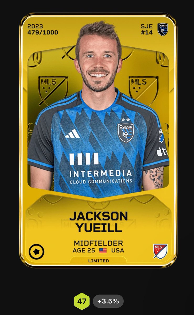 No #euro2024 cards on #Sorare? No problem!

I’m giving away a Jackson Yueill card to help you through the summer with the #MLS ☀️

1) Like + Retweet
2) Follow Me
3) Comment your Sorare Name

Winner drawn 13th June so you can use in game week 485!

#Sorare #Giveaway