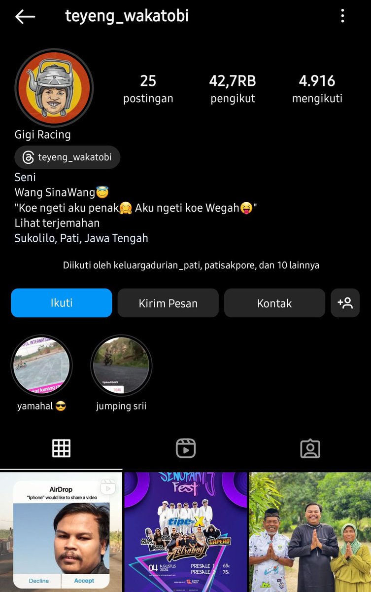 dhemit_is_back's tweet photo. Gas kasih paham orang yang belum paham lorr...
Cat Warrior jempol racing mode on 
Akun IG tulis salam dari Cat Warrior X ☺️
Biar Paham Orang Sukolilo ini lorr https://t.co/Y5Z8otMMMH