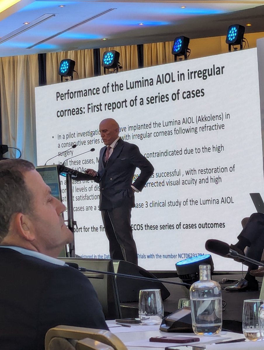 2024 #AECOSEurope Day 2: Jorge Alió shares cases to support the performance of an accommodating IOL.