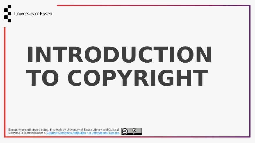 An introduction to copyright from <a href="/Hannah_Crago_/">Hannah Crago</a> and The University of Essex Library. View it here: doi.org/10.25416/NTR.2…