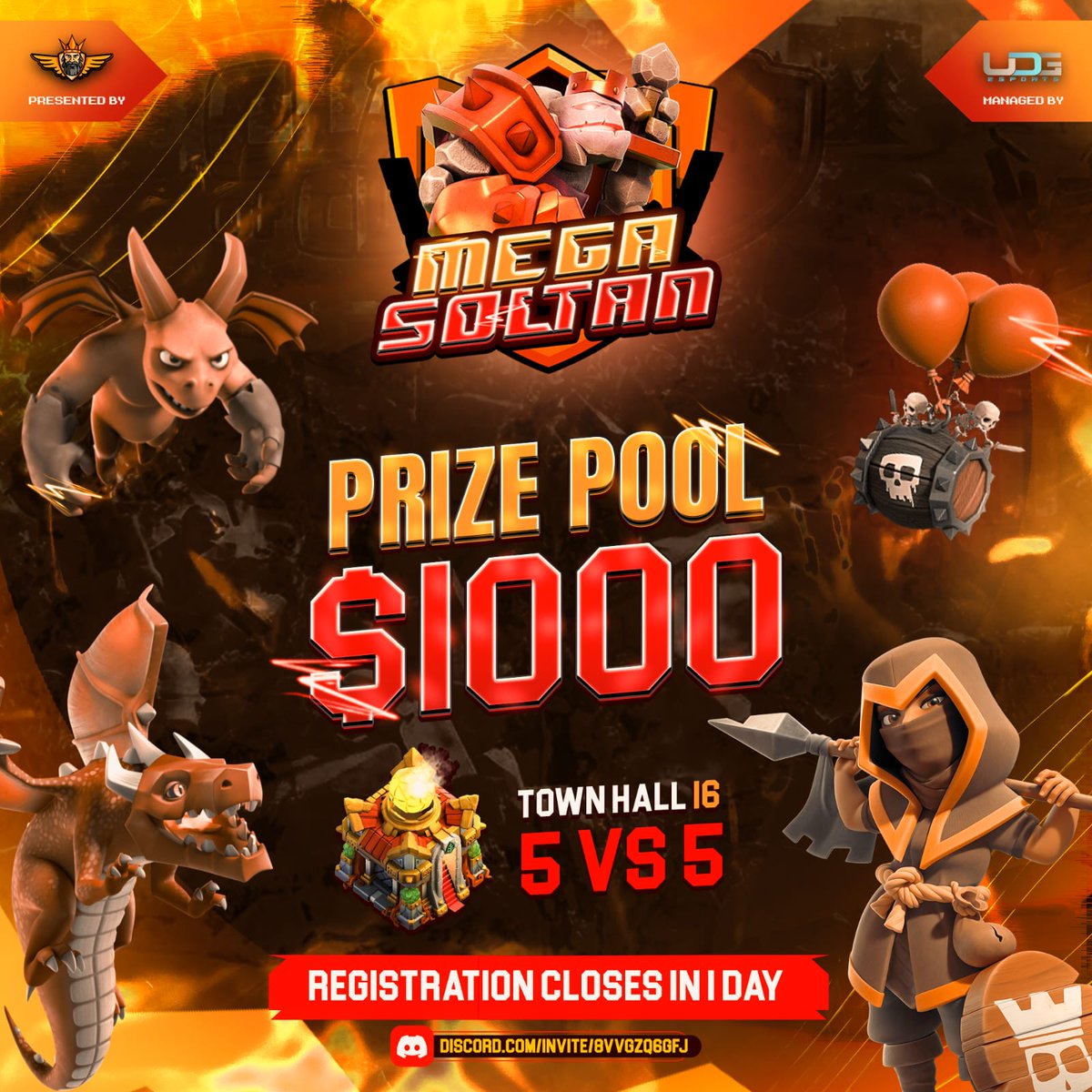 MegaSoltan (@soltanmega) on Twitter photo ⚡Mega Soltan: Last Day for Registration! ⏳ This is your final chance to join the action. Don't miss out on the excitement—register now!
#MegaSoltan <a href="/esports_udg/">uDG Esports</a> <a href="/Mrmillsclasher/">Clashwithmrmills</a> ⚡Mega Soltan: Last Day for Registration! ⏳ This is your final chance to join the action. Don't miss out on the excitement—register now!
#MegaSoltan <a href="/esports_udg/">uDG Esports</a> <a href="/Mrmillsclasher/">Clashwithmrmills</a>