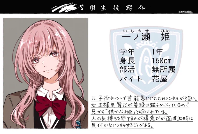 学園ドキドキ乙女ゲーム 主人公