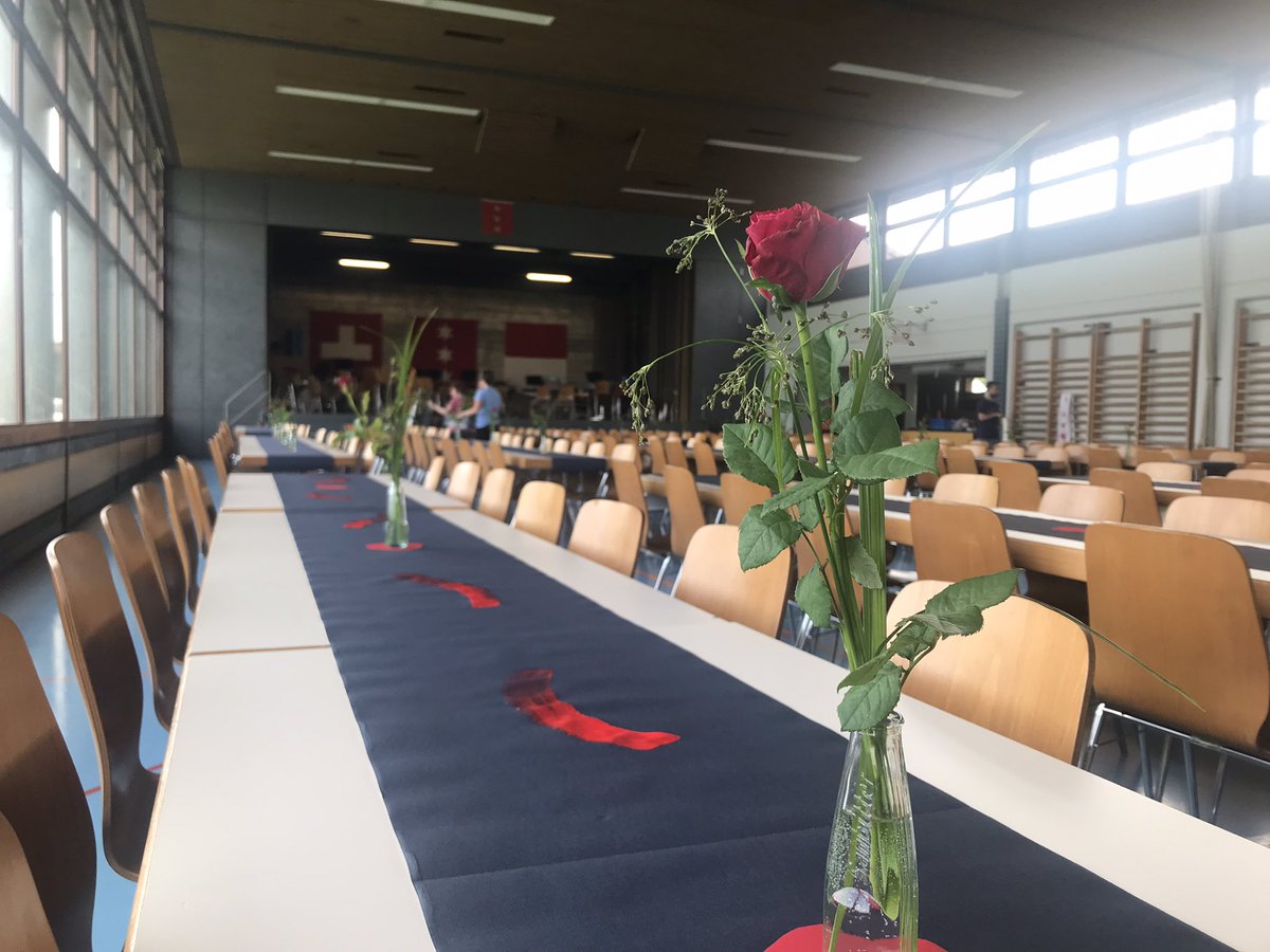 HGerlafingen's tweet photo. Halle bereit. Könnt kommen 😄! Bis heute 20 Uhr in der MZH Obergerlafingen. Wir freuen uns auf euch 🎶🎵🎼🎷🎺 https://t.co/sL4RVTrtRR