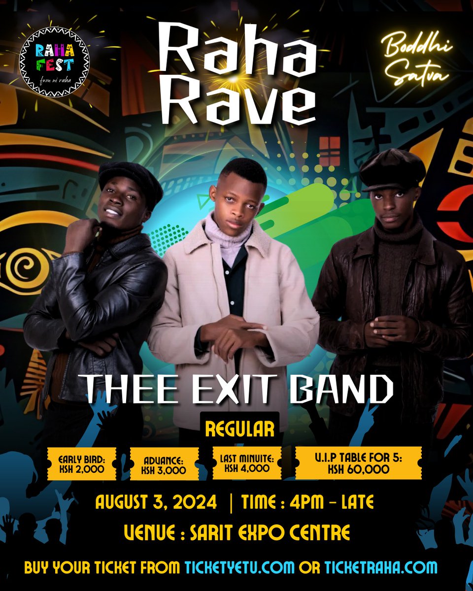 ‘Show Me’ Stars Thee Exit Band To Perform Live At Raha Rave
youtube.com/watch?v=0YTiJv…

If you are a fan of Kenyan group Thee Exit Band then make sure to be a part of the Raha Rave on August 3rd, 2024, because they'll be performing live!

Read:
blackmarketrecords.com/show-me-stars-…
#Showme #Raha