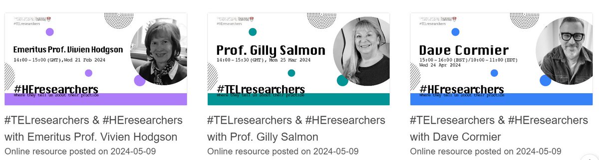 NTRepository's tweet photo. Access every amazing #TELresearchers &amp; #HEresearchers podcast on the @NTRepository here:  https://t.co/2iv1NYB32i https://t.co/j3yDtVu0VA