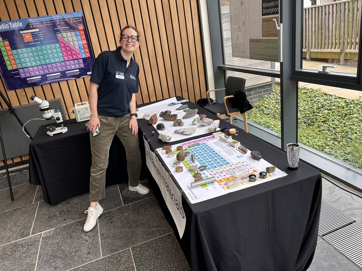 CliveBGS's tweet photo. Only 10 minutes to go to the @BritGeoSurvey #BGSOpenDay - the BGS minerals team are ready! https://t.co/9YuHKfGUIo