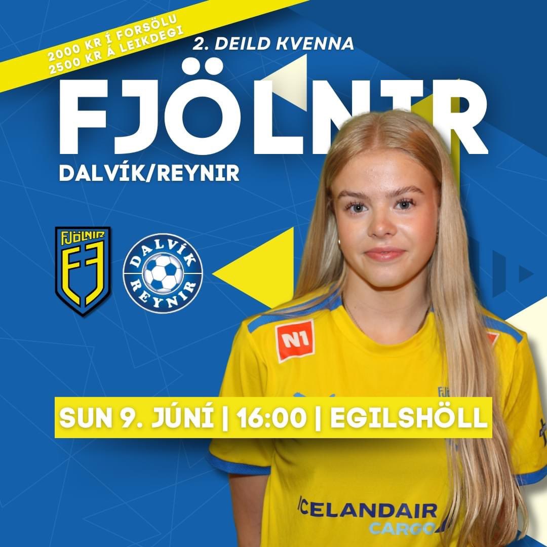 Næsti leikur hjá stelpunum er á sunnudaginn! ⚽🤩
⚽️ Fjölnir - Dalvík/Reynir
⏰ Sunnudaginn 9. júní kl. 16:00
📍 Egilshöll
🎟 stubb.is/events/o1QKKo
🍕 Sjoppan verður á sínum stað! Pizzur og kaldar veigar í boði 🥳
✨ Tryggðu þér miða í forsölu, verð hækkar á leikdegi!