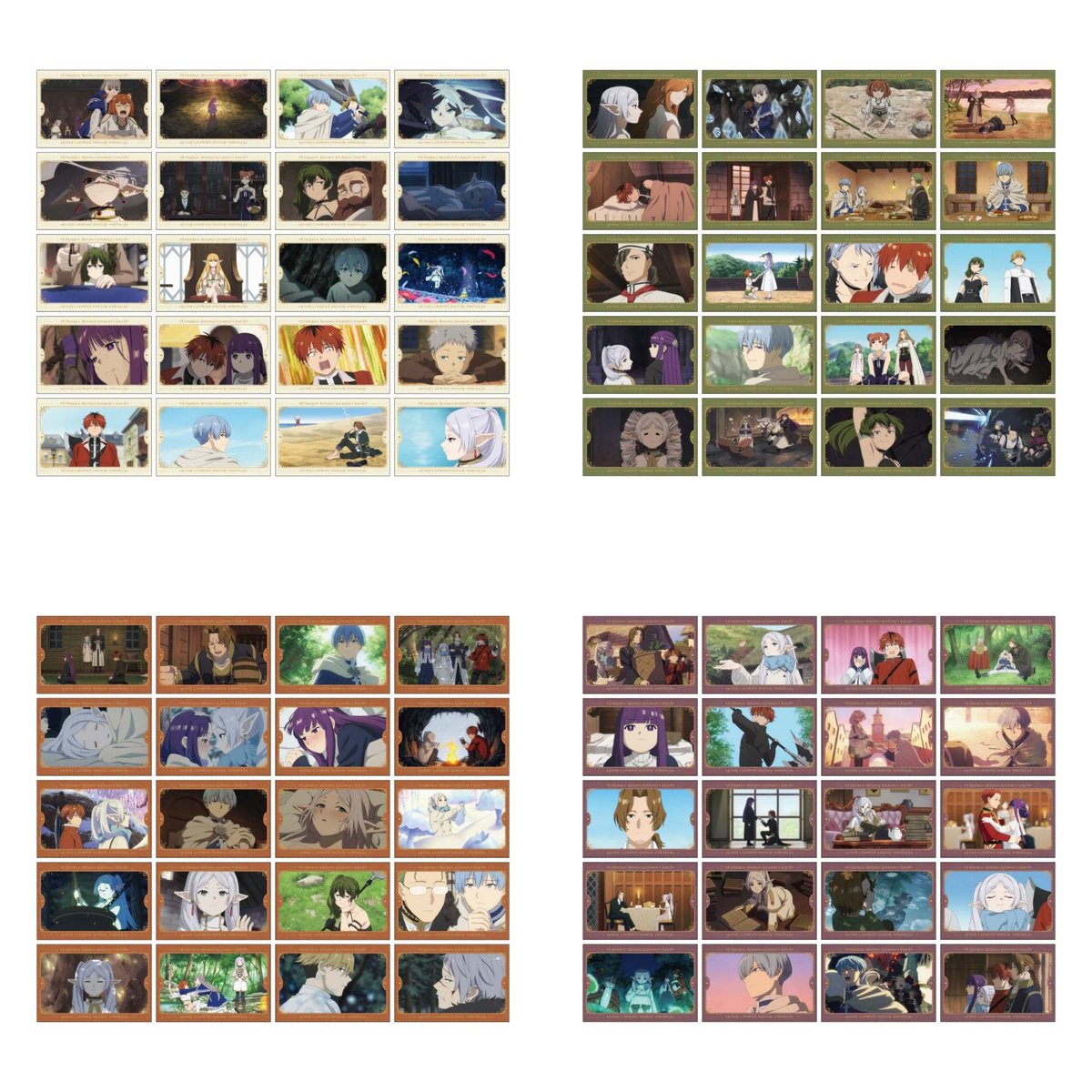 葬送のフリーレン 場面写真ポストカード20枚セット【D〜G】 コレイズ