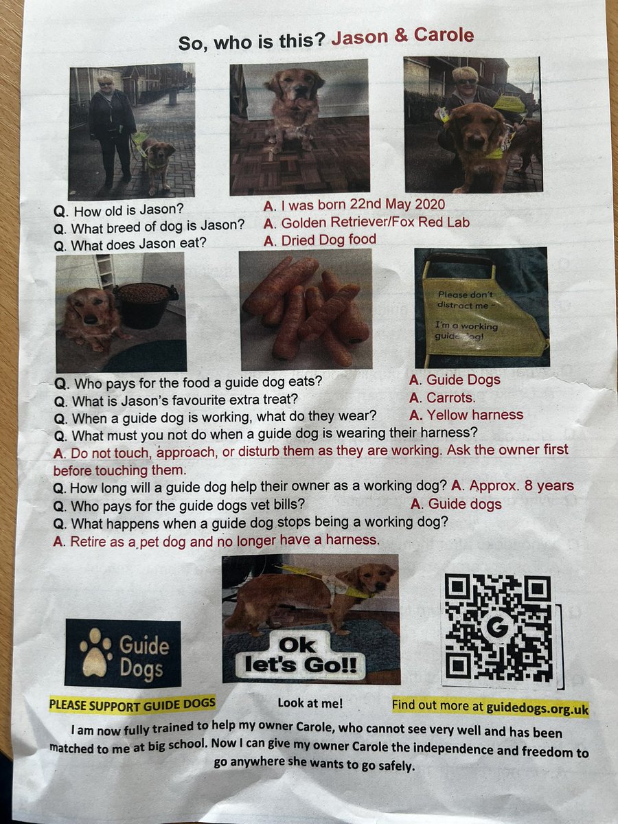 These were some interesting facts that we all learnt about the Guide dogs too.