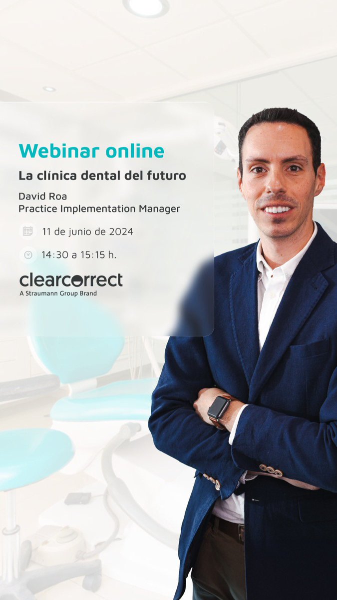 DavidArbeteta's tweet image. 🚀 Alerta Webinar ‼️ Os espero este martes para hablar sobre el futuro de las clínicas dental 🦷 Link: attendee.gotowebinar.com/register/53830… 🖥️ #webinar #dental #straumann